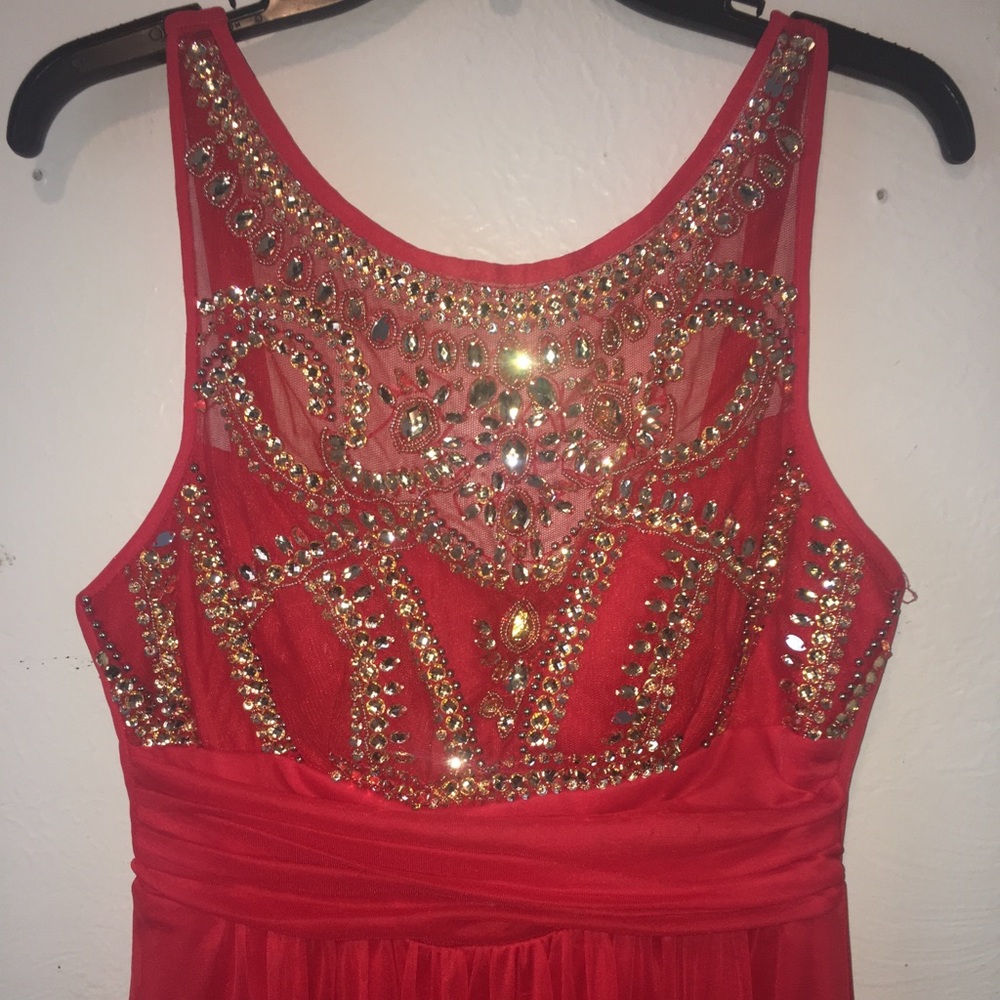 Red homecoming dress